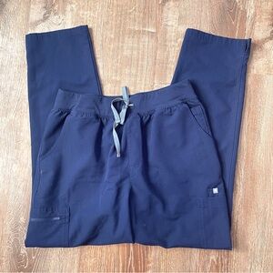 Figs Womens Navy Blue Technical Drawstring Scrub Pants Size Extra Large Tall